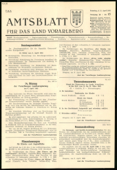 Amtsblatt für das Land Vorarlberg 19630413 Seite: 1