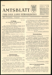 Amtsblatt für das Land Vorarlberg 19630427 Seite: 1