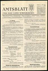 Amtsblatt für das Land Vorarlberg 19630504 Seite: 1