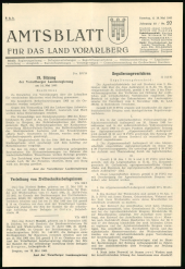 Amtsblatt für das Land Vorarlberg