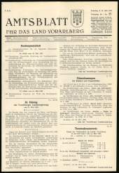 Amtsblatt für das Land Vorarlberg