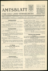 Amtsblatt für das Land Vorarlberg 19630601 Seite: 1