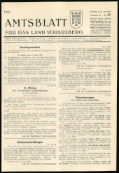 Amtsblatt für das Land Vorarlberg 19630622 Seite: 1