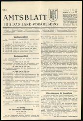 Amtsblatt für das Land Vorarlberg 19630720 Seite: 1