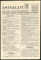 Amtsblatt für das Land Vorarlberg