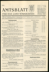 Amtsblatt für das Land Vorarlberg 19630817 Seite: 1