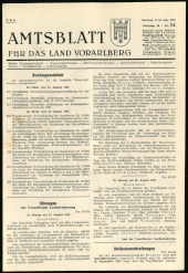 Amtsblatt für das Land Vorarlberg 19630824 Seite: 1