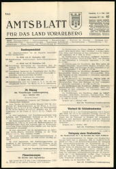 Amtsblatt für das Land Vorarlberg 19631005 Seite: 1