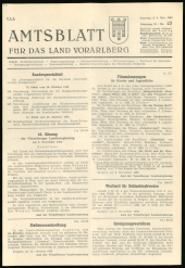 Amtsblatt für das Land Vorarlberg 19631109 Seite: 1