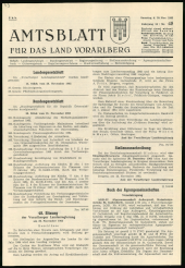 Amtsblatt für das Land Vorarlberg