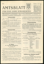 Amtsblatt für das Land Vorarlberg 19631207 Seite: 1