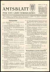 Amtsblatt für das Land Vorarlberg