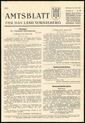 Amtsblatt für das Land Vorarlberg