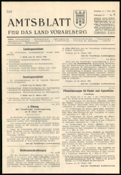 Amtsblatt für das Land Vorarlberg