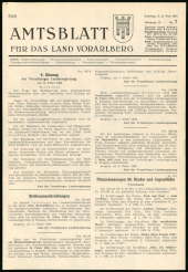 Amtsblatt für das Land Vorarlberg 19640215 Seite: 1