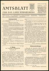 Amtsblatt für das Land Vorarlberg