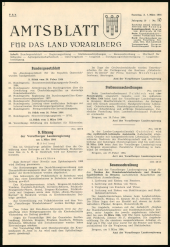 Amtsblatt für das Land Vorarlberg