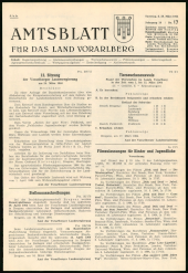 Amtsblatt für das Land Vorarlberg