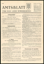 Amtsblatt für das Land Vorarlberg