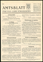 Amtsblatt für das Land Vorarlberg