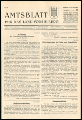 Amtsblatt für das Land Vorarlberg 19640523 Seite: 1