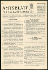 Amtsblatt für das Land Vorarlberg 19640613 Seite: 1