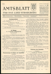 Amtsblatt für das Land Vorarlberg 19640620 Seite: 1