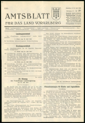 Amtsblatt für das Land Vorarlberg 19640718 Seite: 1