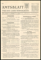 Amtsblatt für das Land Vorarlberg 19640725 Seite: 1