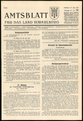 Amtsblatt für das Land Vorarlberg 19640808 Seite: 1