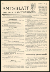 Amtsblatt für das Land Vorarlberg 19640814 Seite: 1