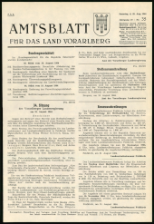 Amtsblatt für das Land Vorarlberg 19640829 Seite: 1