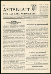 Amtsblatt für das Land Vorarlberg