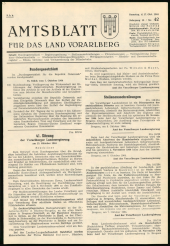 Amtsblatt für das Land Vorarlberg