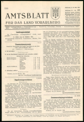 Amtsblatt für das Land Vorarlberg