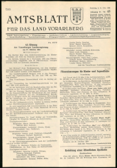 Amtsblatt für das Land Vorarlberg