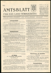 Amtsblatt für das Land Vorarlberg 19641205 Seite: 1