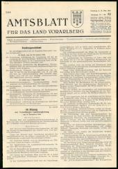 Amtsblatt für das Land Vorarlberg