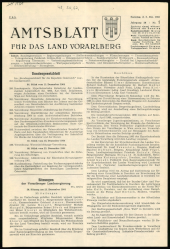 Amtsblatt für das Land Vorarlberg 19650102 Seite: 1