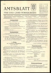 Amtsblatt für das Land Vorarlberg