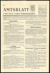 Amtsblatt für das Land Vorarlberg 19650206 Seite: 1