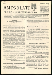 Amtsblatt für das Land Vorarlberg 19650213 Seite: 1