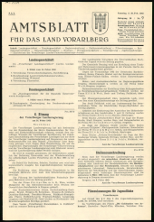 Amtsblatt für das Land Vorarlberg 19650220 Seite: 1