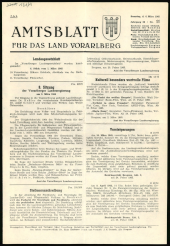 Amtsblatt für das Land Vorarlberg