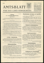 Amtsblatt für das Land Vorarlberg 19650313 Seite: 1