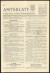 Amtsblatt für das Land Vorarlberg 19650515 Seite: 1