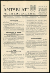 Amtsblatt für das Land Vorarlberg 19650522 Seite: 1