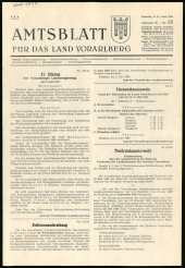 Amtsblatt für das Land Vorarlberg