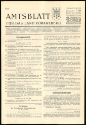 Amtsblatt für das Land Vorarlberg 19650619 Seite: 1