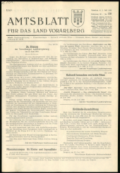 Amtsblatt für das Land Vorarlberg 19650703 Seite: 1